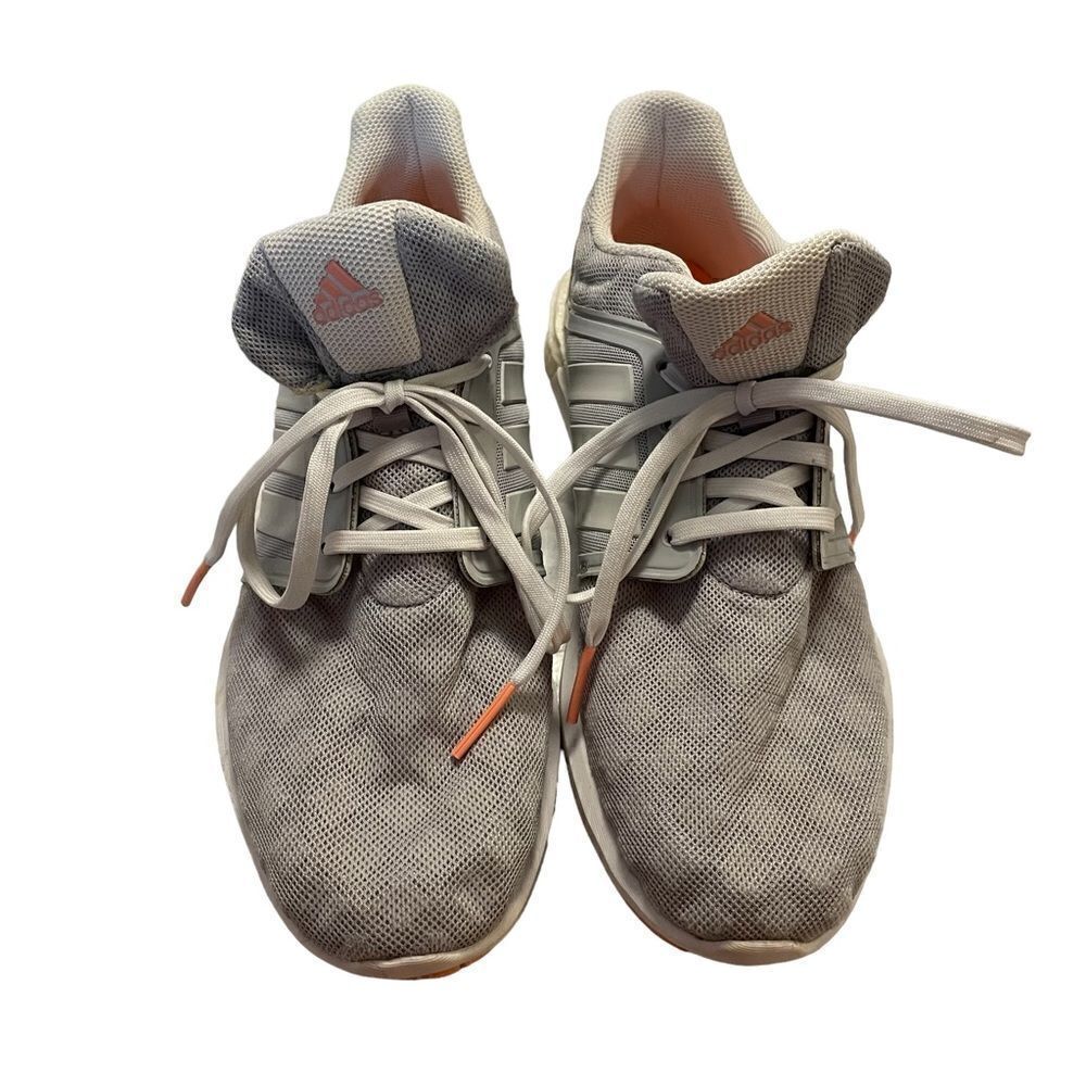 Adidas Solar Boost Gray and Peach Athletic Sneakers